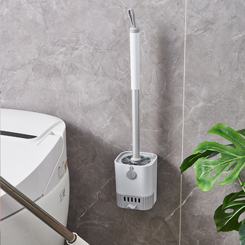 Tualetinis šepetys gali būti pakabinamas, vertikaliai, nėra aklavietės, tualeto ir vonios kambario buitinis valymas ilgakočiu šepečiu gali nusausinti ir surinkti vandenį