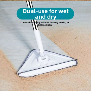 Uus kolmnurkne mopp, eriti suur, 360-kraadiselt pöörlev, klaasseinte, lagede, põrandate ja puitpõrandate puhastamiseks