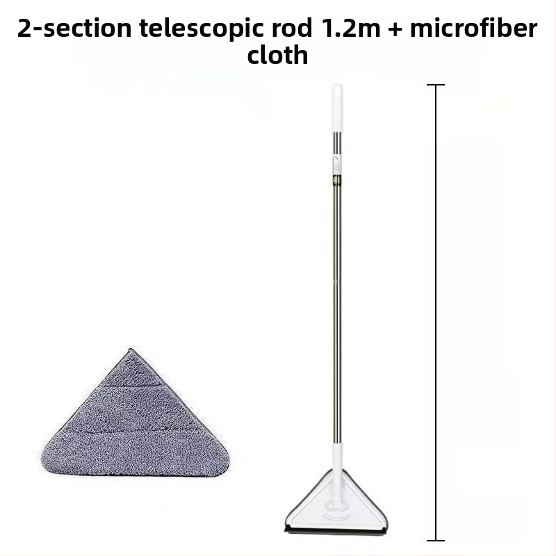 Uus kolmnurkne mopp, eriti suur, 360-kraadiselt pöörlev, klaasseinte, lagede, põrandate ja puitpõrandate puhastamiseks