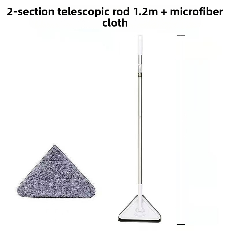 Uus kolmnurkne mopp, eriti suur, 360-kraadiselt pöörlev, klaasseinte, lagede, põrandate ja puitpõrandate puhastamiseks