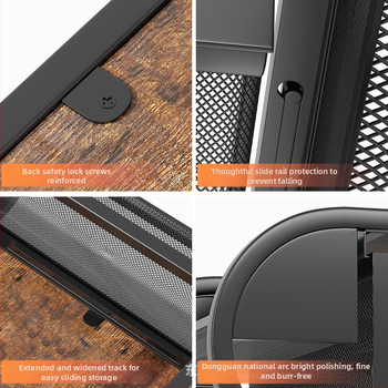 Kávékapszula-tároló állvány Új fiókos Duoqu Kusi kapszulatároló doboz Fém fa kávétároló állvány