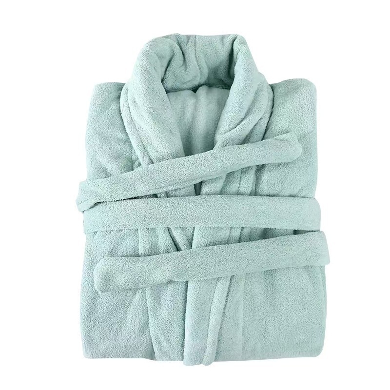 Koralų vilnos pižama poroms, laisvalaikio drabužiai namams, paprasti madingi vonios chalatai, ilginantys ir stori laisvi naktinukai