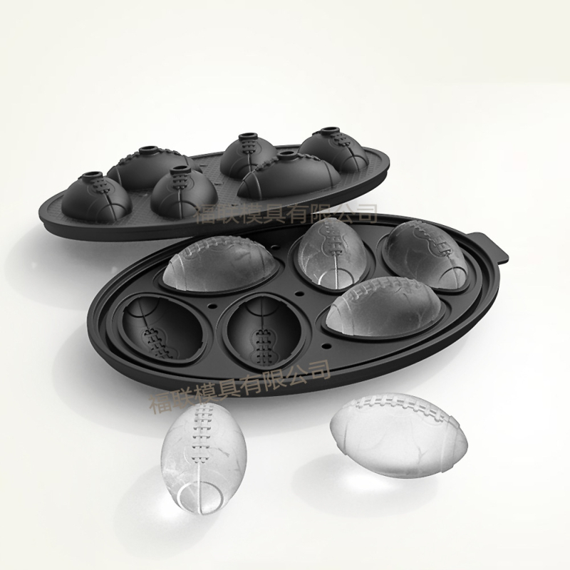 Piiriülene plahvatusohtlik koljujäätis 10 ühtlast halloweeni šokolaadivormi loominguline omatehtud silikoonist jäätis lehtriga