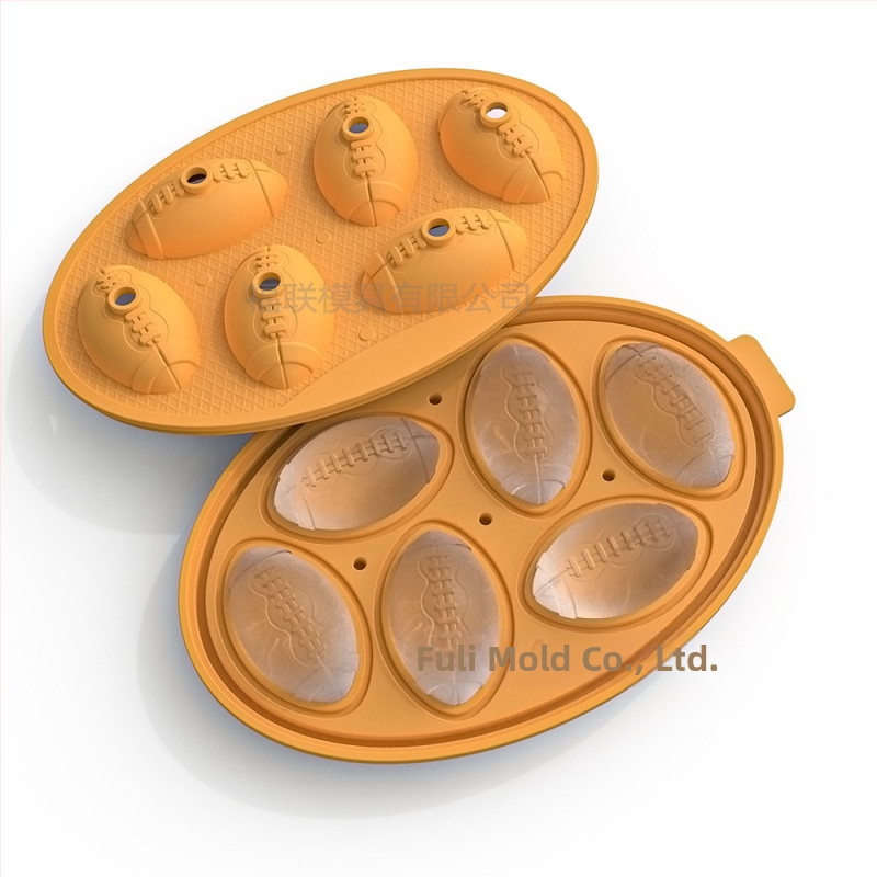 Piiriülene plahvatusohtlik koljujäätis 10 ühtlast halloweeni šokolaadivormi loominguline omatehtud silikoonist jäätis lehtriga