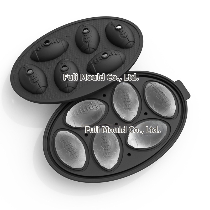 Piiriülene plahvatusohtlik koljujäätis 10 ühtlast halloweeni šokolaadivormi loominguline omatehtud silikoonist jäätis lehtriga