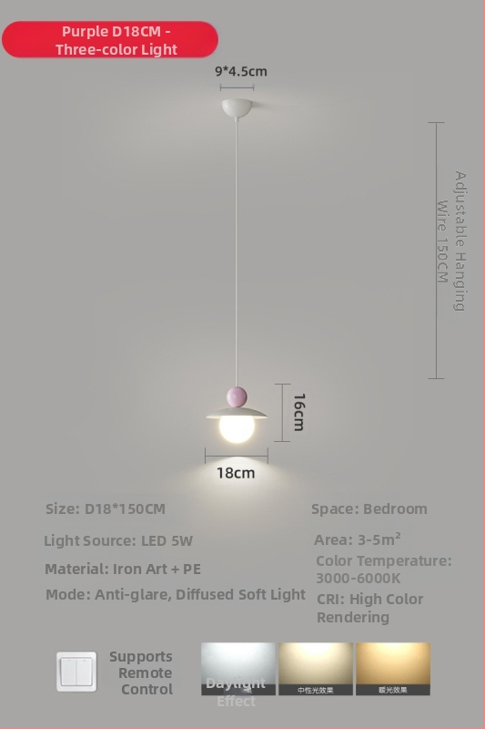 Moodne minimalistlik UFO restorani lühter loominguline kreemjas stiilis magamistoa voodiäärne väike lühter lastetoa õppetoa lamp