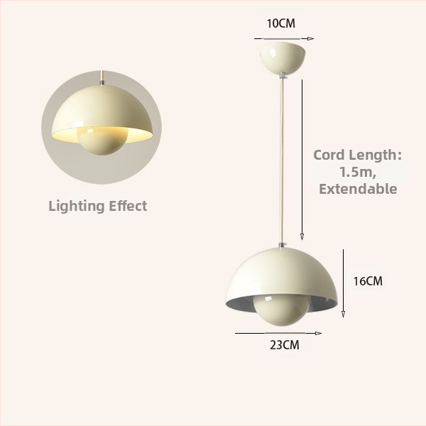 Moodne minimalistlik UFO restorani lühter loominguline kreemjas stiilis magamistoa voodiäärne väike lühter lastetoa õppetoa lamp