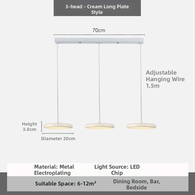 Moodne minimalistlik UFO restorani lühter loominguline kreemjas stiilis magamistoa voodiäärne väike lühter lastetoa õppetoa lamp