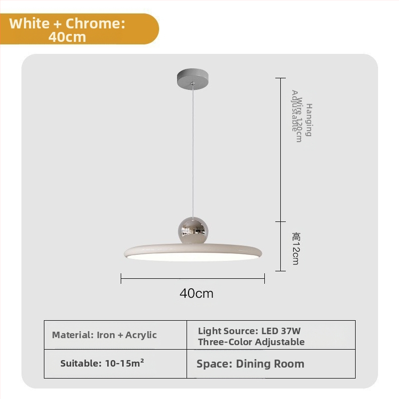Moodne minimalistlik UFO restorani lühter loominguline kreemjas stiilis magamistoa voodiäärne väike lühter lastetoa õppetoa lamp