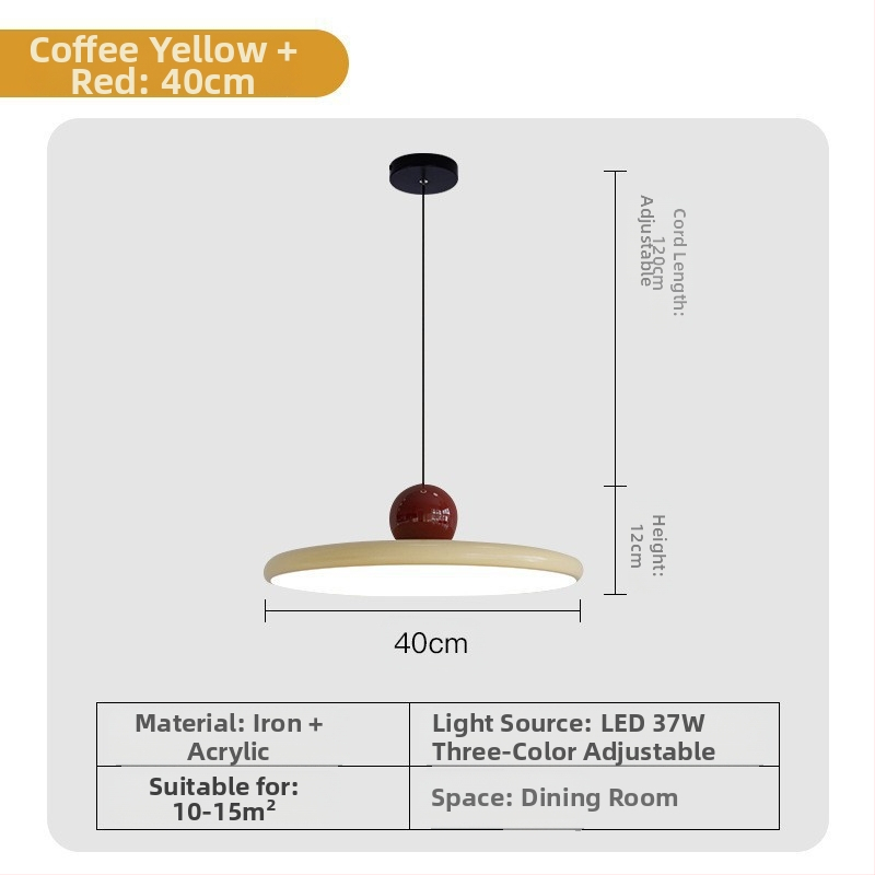 Moodne minimalistlik UFO restorani lühter loominguline kreemjas stiilis magamistoa voodiäärne väike lühter lastetoa õppetoa lamp