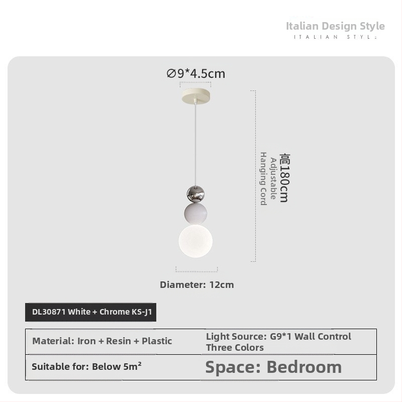 Moodne minimalistlik UFO restorani lühter loominguline kreemjas stiilis magamistoa voodiäärne väike lühter lastetoa õppetoa lamp