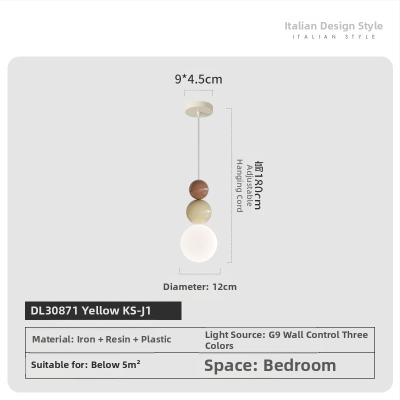 Moodne minimalistlik UFO restorani lühter loominguline kreemjas stiilis magamistoa voodiäärne väike lühter lastetoa õppetoa lamp