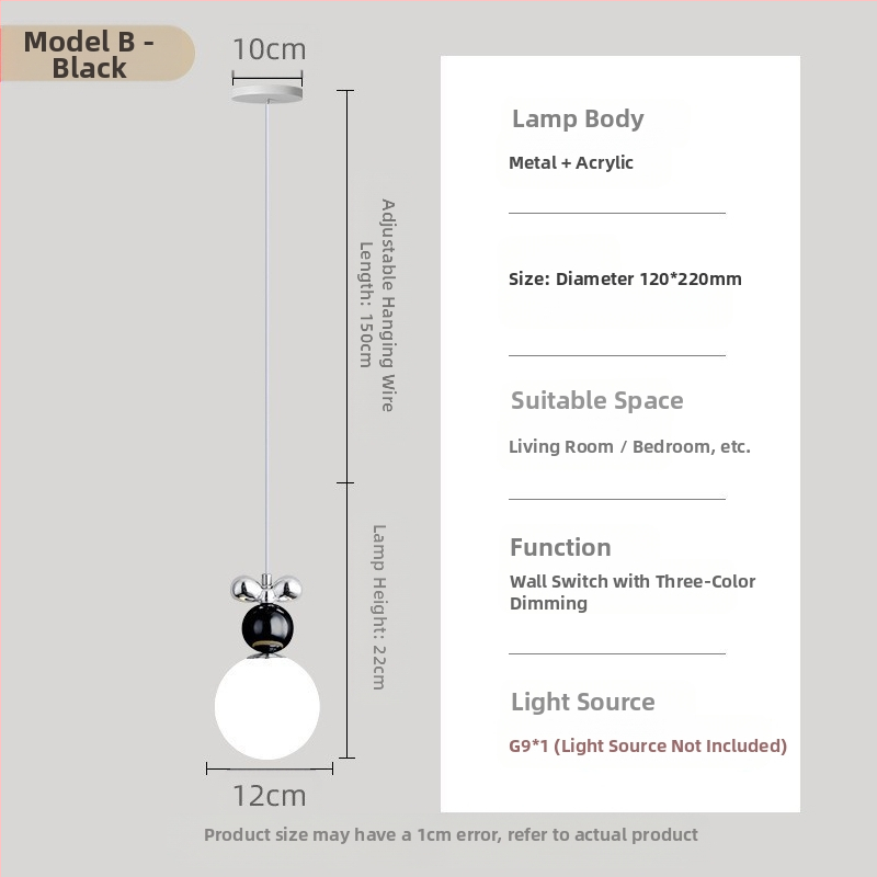Moodne minimalistlik UFO restorani lühter loominguline kreemjas stiilis magamistoa voodiäärne väike lühter lastetoa õppetoa lamp