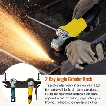 Sdy mustast metallist nurklihvija kronsteini nurklihvija hoiuriiuli lihvija konksu garaaži seinakinnitus