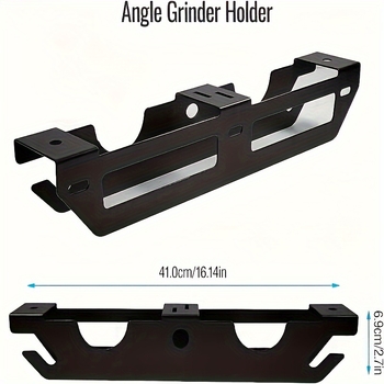 Sdy mustast metallist nurklihvija kronsteini nurklihvija hoiuriiuli lihvija konksu garaaži seinakinnitus