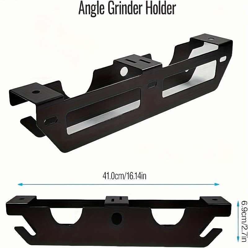 Sdy mustast metallist nurklihvija kronsteini nurklihvija hoiuriiuli lihvija konksu garaaži seinakinnitus