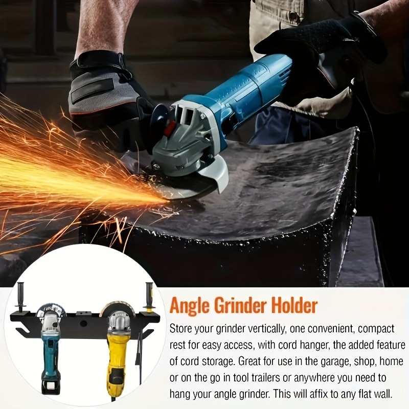 Sdy mustast metallist nurklihvija kronsteini nurklihvija hoiuriiuli lihvija konksu garaaži seinakinnitus