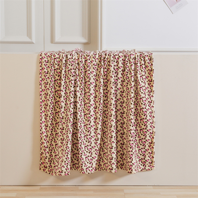 Határokon átnyúló külkereskedelmi faleide takaró kanapé takaró légkondicionáló takaró leopárdmintás meleg őszi és téli takaró rövid polár