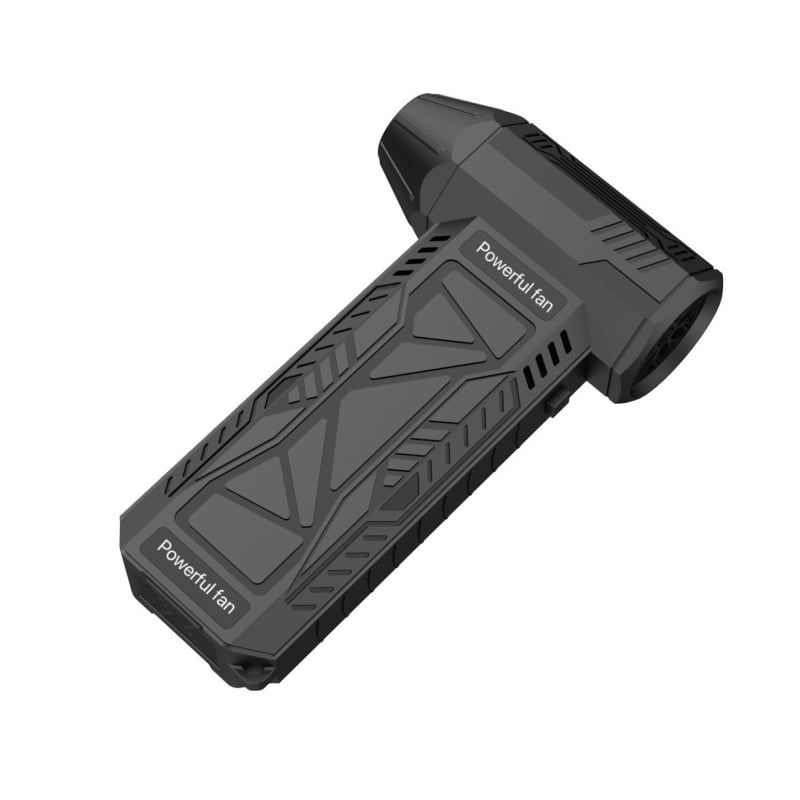 Bezpakāpju mainīga ātruma bezvadu pārnēsājams rokas ātrgaitas turbo ventilatora matu žāvētājs ar USB uzlādi kempingam ar sadegšanas palīdzību putekļu noņemšanai
