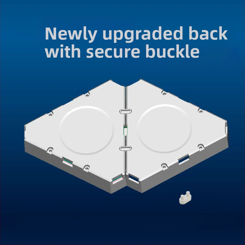 Триъгълна квантова лампа за електронни спортове, интелигентна лампа за улавяне на звук, триъгълна, нечетна светлинна дъска, RGB игра, DIY снаждане, LED