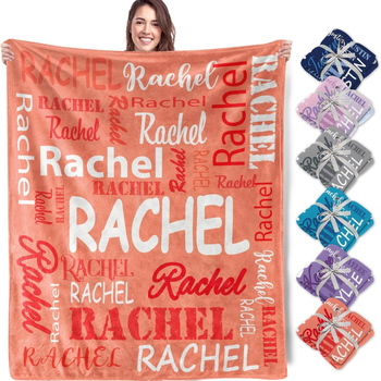 Εξατομικευμένη κουβέρτα ονόματος φανέλα κουβέρτα για πατέρα μητέρα παιδί φίλο δώρο γενεθλίων κατάλληλο καναπέ-κρεβάτι