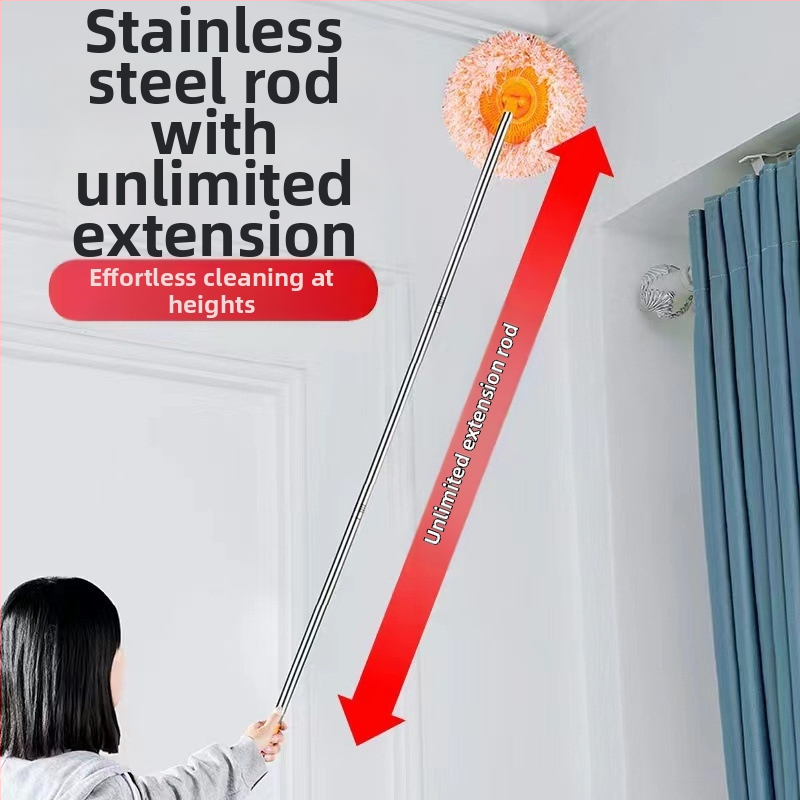 Моп за почистване на домакински прах от слънчоглед, моп за слънчоглед, телескопичен прът, производители на мопове за почистване на прах