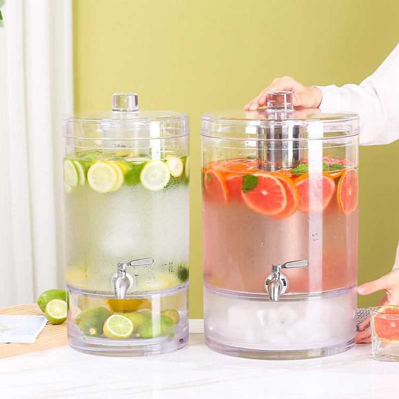 Interneto garsenybių kolos statinės savitarnos gėrimų statinė su nerūdijančio plieno čiaupu, didelės talpos sulčių skardinė, alaus statinė, komercinė sulčių stovas