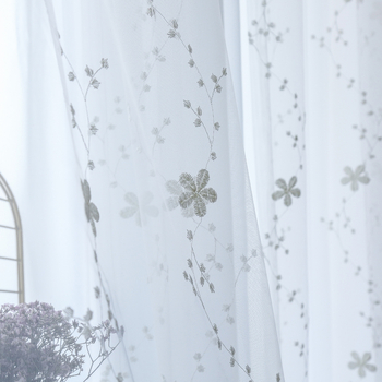 ✠ Мрежеста тюл марля завеса Бяла марля завеса за прозорец Плат за екран Бял пясък Еркерен прозорец Балконска затъмняваща пясъчна завеса Изрязана дантела