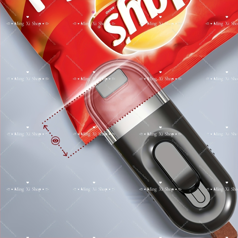 Mini sandarinimo mašina, maža buitinė akumuliatorių sandarinimo maisto užkandžių maišelių atidarymo ir sandarinimo mašina, integruota plastiko sandarinimo mašina užsienio prekybai