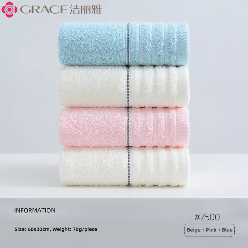 3 pakki Jieliya puuvillast rätikut 2024 Uus puuvillane A-klassi imav karvavaba majapidamisnäopesu täiskasvanutele mõeldud näorätik