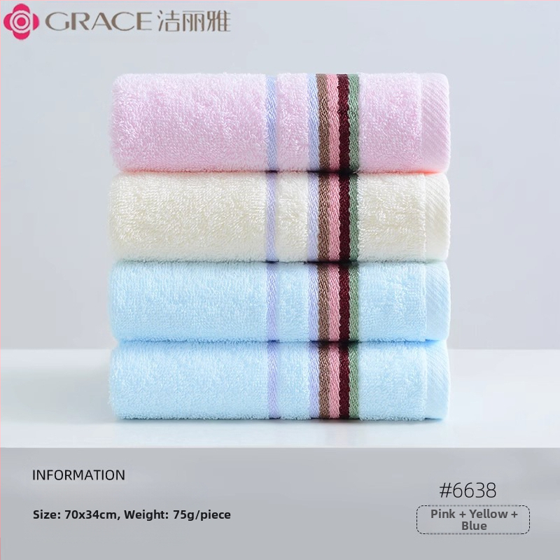 3 pakki Jieliya puuvillast rätikut 2024 Uus puuvillane A-klassi imav karvavaba majapidamisnäopesu täiskasvanutele mõeldud näorätik