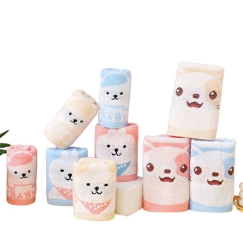 Laste rätik hulgimüügist žakaarkangast imav paks puuvill klass A lasteaia beebipesu armas kingitusrätik