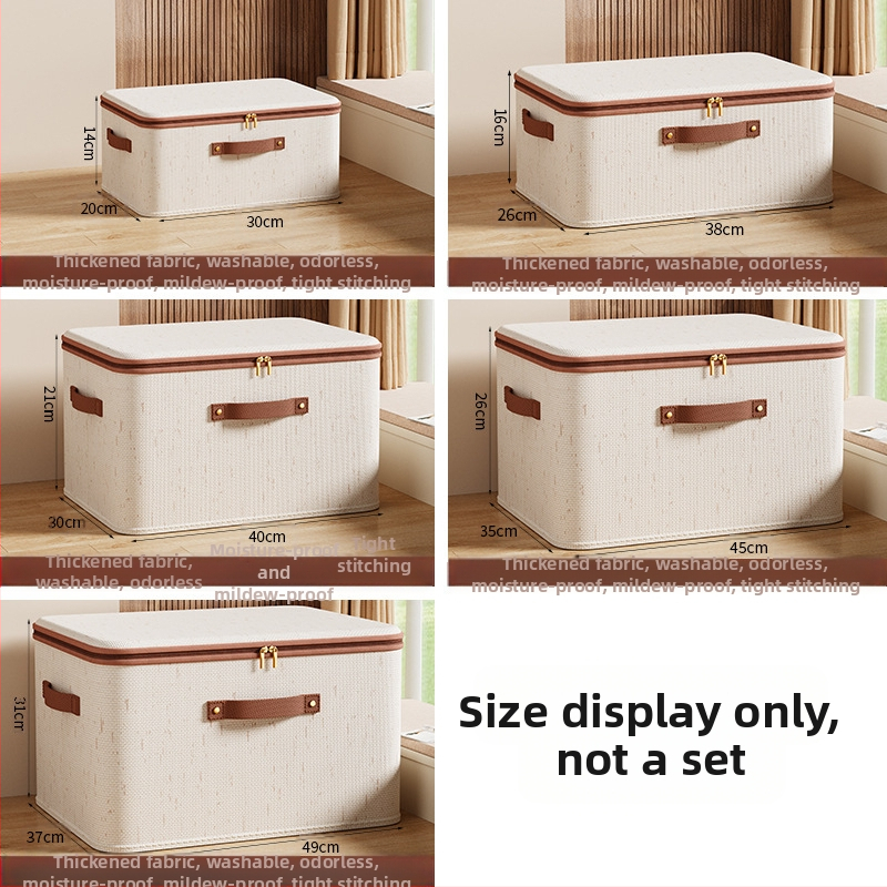 Užtrauktuko laikymo dėžė Namų apyvokos miegamojo sezoninė laikymo dėžė Drabužiai su dangčiu Apatiniai kojinės Rūšiavimo dėžė