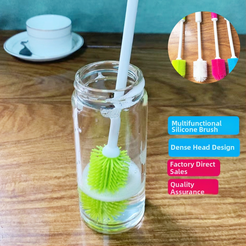 Krūzīšu birste Pudeļu birste Silikona pudeles termosa kolas pudeļu tīrīšanas birste Krūzīšu birste Artifact šauras mutes krūzīšu tīrīšanas birste