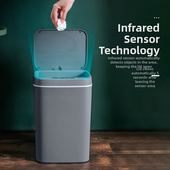 Nauja išmanioji šiukšliadėžė vonios kambario jutikliu vandeniui atspari šiukšliadėžė plastikinė kūrybinga išmaniųjų namų šiukšliadėžė didmeninė prekyba