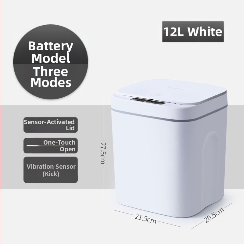 Nauja išmanioji šiukšliadėžė vonios kambario jutikliu vandeniui atspari šiukšliadėžė plastikinė kūrybinga išmaniųjų namų šiukšliadėžė didmeninė prekyba