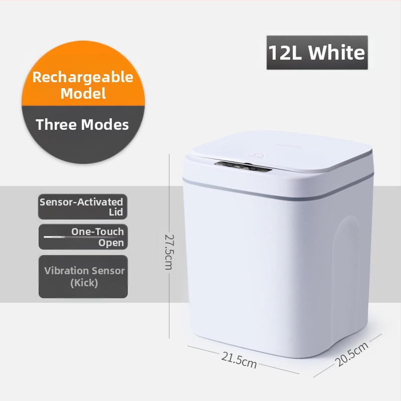Nauja išmanioji šiukšliadėžė vonios kambario jutikliu vandeniui atspari šiukšliadėžė plastikinė kūrybinga išmaniųjų namų šiukšliadėžė didmeninė prekyba