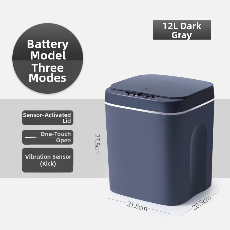 Nauja išmanioji šiukšliadėžė vonios kambario jutikliu vandeniui atspari šiukšliadėžė plastikinė kūrybinga išmaniųjų namų šiukšliadėžė didmeninė prekyba