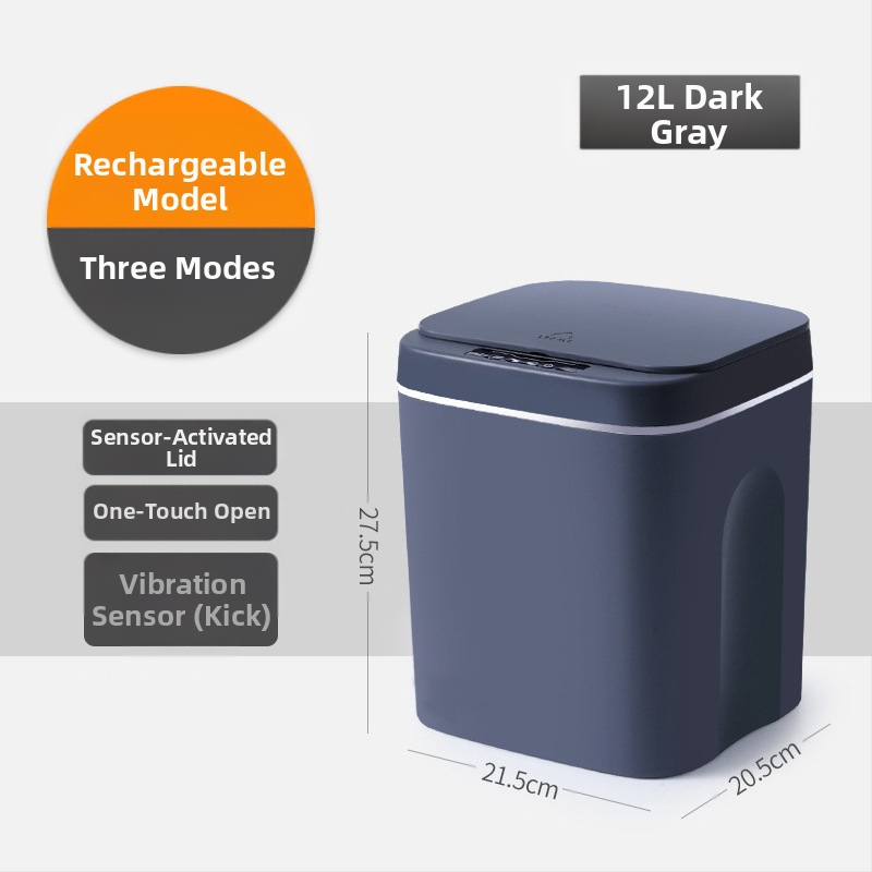 Nauja išmanioji šiukšliadėžė vonios kambario jutikliu vandeniui atspari šiukšliadėžė plastikinė kūrybinga išmaniųjų namų šiukšliadėžė didmeninė prekyba