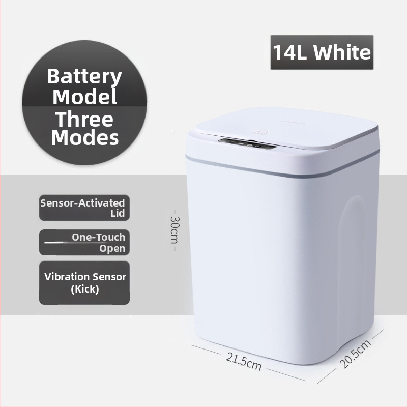 Nauja išmanioji šiukšliadėžė vonios kambario jutikliu vandeniui atspari šiukšliadėžė plastikinė kūrybinga išmaniųjų namų šiukšliadėžė didmeninė prekyba