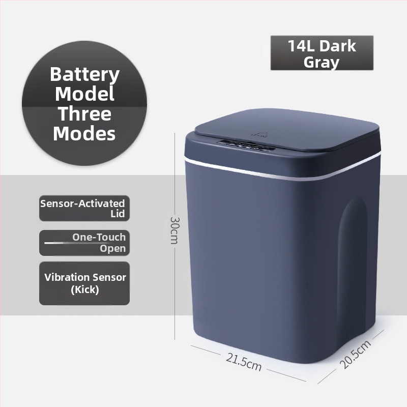 Nauja išmanioji šiukšliadėžė vonios kambario jutikliu vandeniui atspari šiukšliadėžė plastikinė kūrybinga išmaniųjų namų šiukšliadėžė didmeninė prekyba