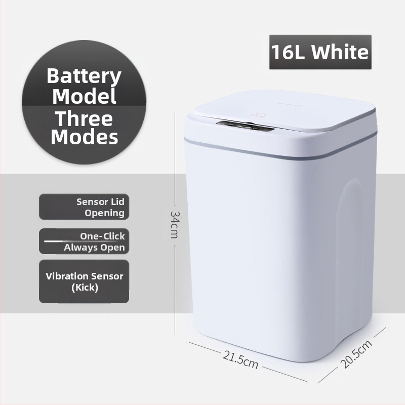 Nauja išmanioji šiukšliadėžė vonios kambario jutikliu vandeniui atspari šiukšliadėžė plastikinė kūrybinga išmaniųjų namų šiukšliadėžė didmeninė prekyba