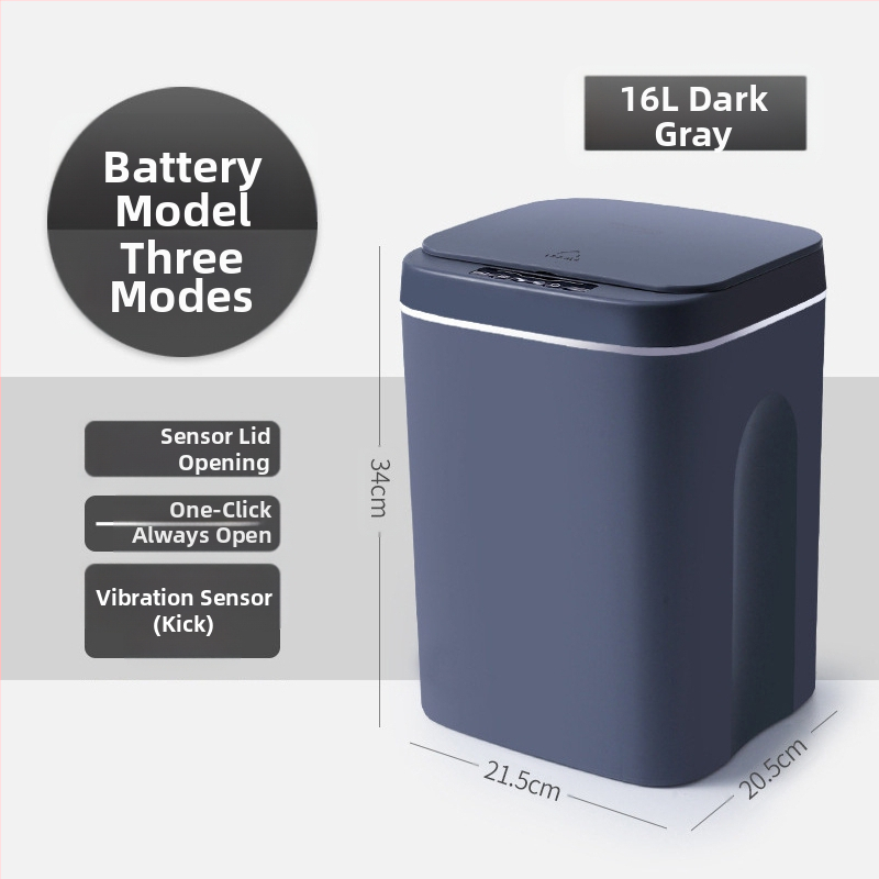 Nauja išmanioji šiukšliadėžė vonios kambario jutikliu vandeniui atspari šiukšliadėžė plastikinė kūrybinga išmaniųjų namų šiukšliadėžė didmeninė prekyba