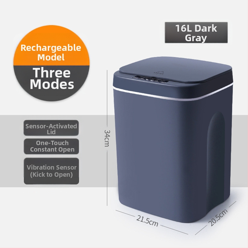 Nauja išmanioji šiukšliadėžė vonios kambario jutikliu vandeniui atspari šiukšliadėžė plastikinė kūrybinga išmaniųjų namų šiukšliadėžė didmeninė prekyba