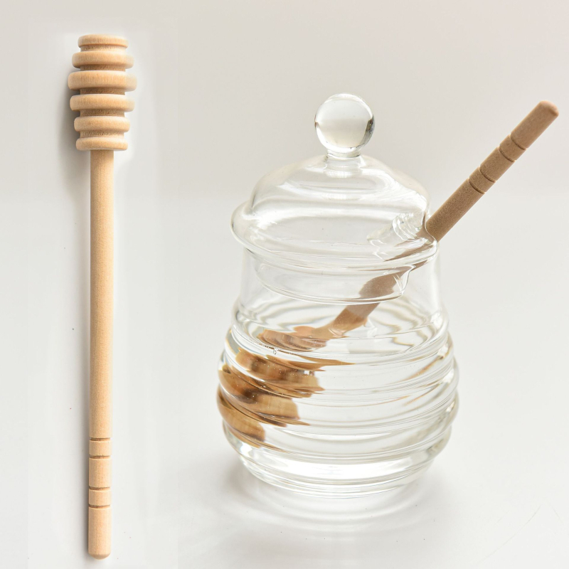 Jaapani klaasist meepott kaanega klaasist segamispudel loominguline majapidamises läbipaistev kaanega lihtne puuviljakastme tass