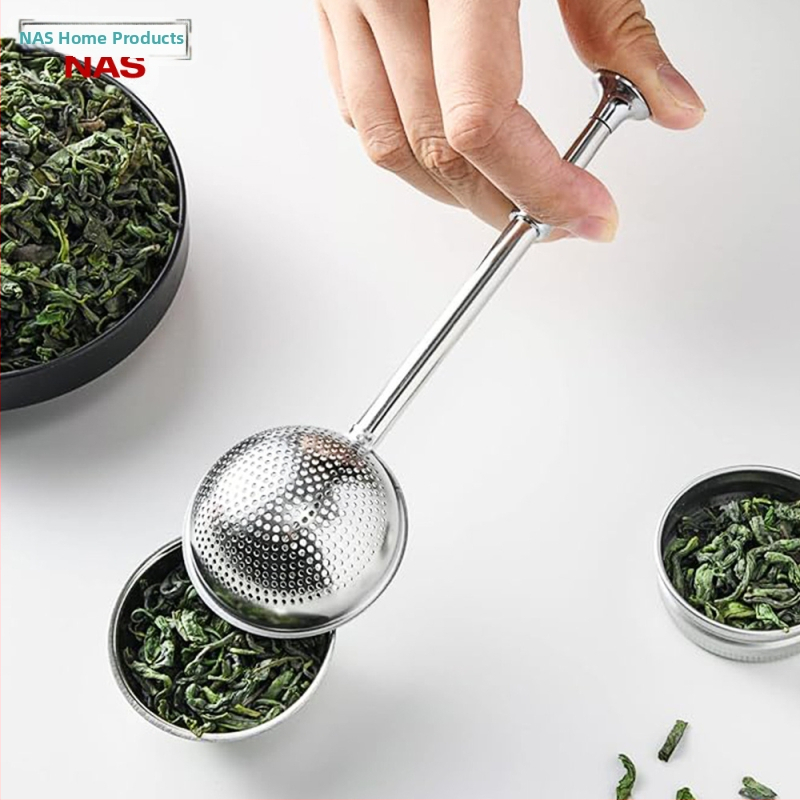 304 Филтър за чай от неръждаема стомана, телескопичен сепаратор за чай, топка за чай, креативен комплект за чай, аксесоари, поръска за захар на прах за печене