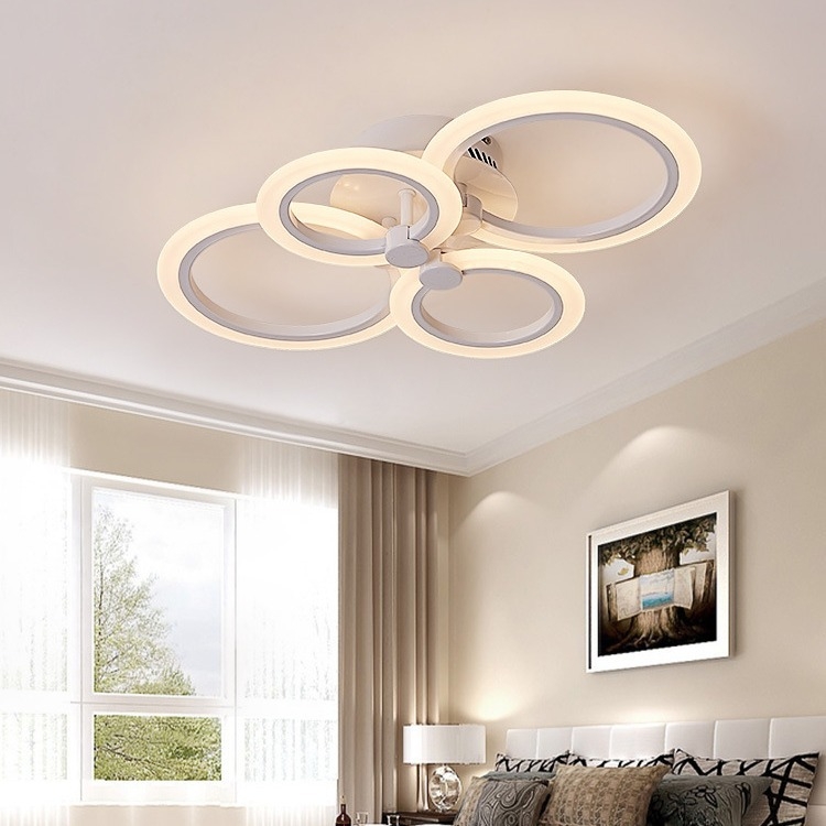 Ring Outer helendav elutoa laelamp akrüülist LED-magamistoa kabinetilamp toetab Tmall Xiaoai häält