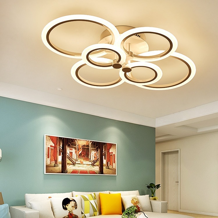 Ring Outer helendav elutoa laelamp akrüülist LED-magamistoa kabinetilamp toetab Tmall Xiaoai häält