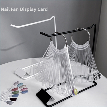 Nagų dailės ventiliatoriaus demonstracinė kortelė, 50 kvadratinių apvalių šaukštų, ovali, spalvota, juodai balta, geležinė, didmeninė prekyba