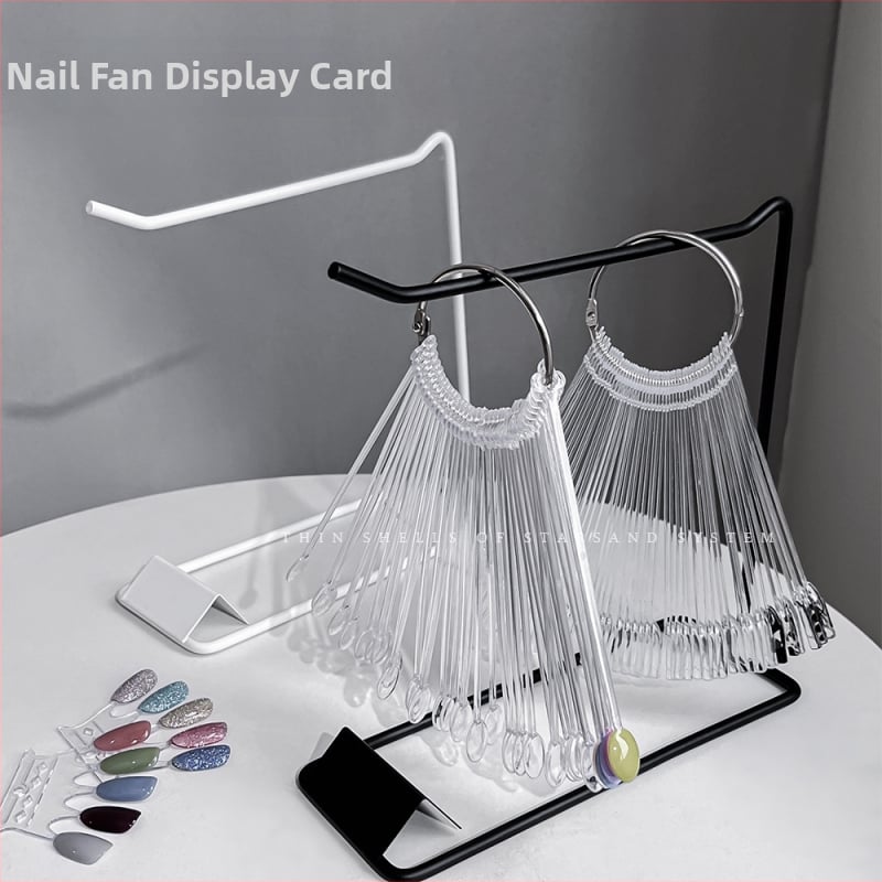 Nagų dailės ventiliatoriaus demonstracinė kortelė, 50 kvadratinių apvalių šaukštų, ovali, spalvota, juodai balta, geležinė, didmeninė prekyba